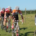 Flavian LE GUELLEC mène ici devant le champion du monde sur route juniors Olivier LE GAC