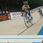 Chez les garçons nés en 2000, Ewen FOUSSADIER (AC LANESTER 56) s\'impose devant Victor GOUAULT-LAMOUR (VELOCE VANNETAIS)