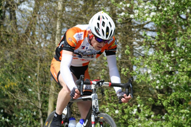 Benoit Le Bruchec aura passé beaucoup de temps dans les échappées ce week-end ! (photo Murielle Lhumeau)