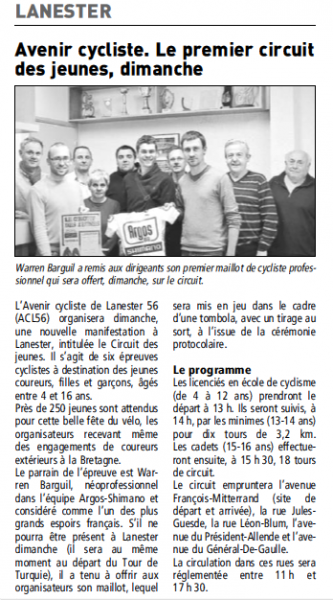 Le Telegramme - 17-04-2013 (Cliquez pour agrandir)